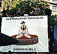 Float mit Werbung für die Drehscheibe in Hannover